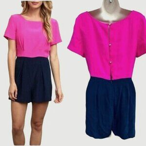Amanda Uprichard Anthropologie Silk Romper